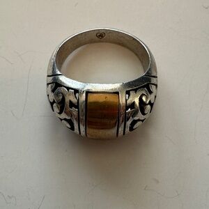Brighton Elegant Silver and Gold Women's Ring